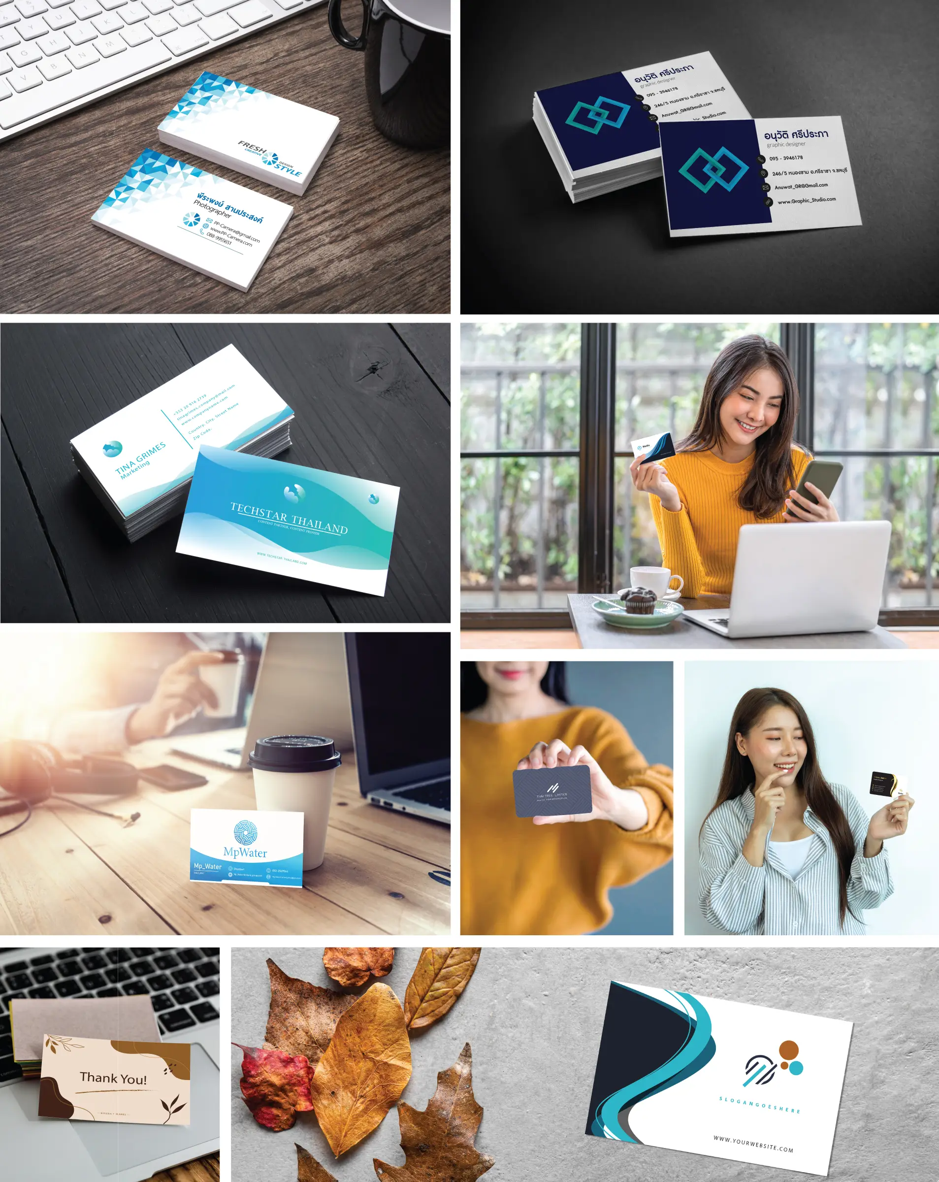 Business cards printed by Fastprint