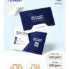 Business cards on 260/300 gsm art card and 240 gsm white card, printed by Fastprint