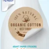 Kraft paper stickers, printed by Fastprint